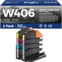 CLT-W406 Waste Toner Bottle 2-Pack Replacement for Samsung CLT-W406 W406 Compatible with Samsung SL-C430 C430W C480 C482W C483W Xpress C460FW SL-C410W CLX-3300 CLX-3305W CLP-360 CLP-365W Printer Black