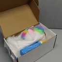 iPlay, iLearn Bouncy Pals Hopping Unicorn Horse, Toddler Girl Inflatable Bouncing Animal Hopper Toy, Outdoor Indoor Plush Ride on Bouncer, Baby Birthday Gift 18 Month 2 3 4 Year Old Kid - Unicorn