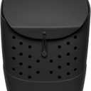 Simple Modern Getaway Backpack | Waterproof Material EVA Bag with Zipper Pocket for Beach, Pool, Boat, Travel | Durable and Lightweight | 23L | Midnight Black (Adult Large)