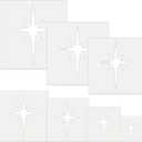 Teling 14 Pcs Large Star Stencil for Painting 7 Sizes Twinkle Star Template Reusable 5 Point Starburst Stencils for Crafts on Wood Craft Canvas Fabric Home, Use for Flag Day Home Decor DIY