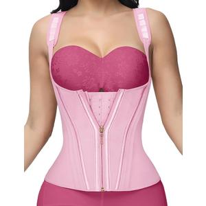 SHAPSHE Waist Trainer for Women, Tummy Control Sports Girdle, Workout Body Shaper with Adjustable Shoulder Strap Small
