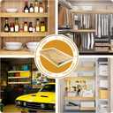 16 * 36 in Wooden Wire Shelf Cover 3 PCS Removable Pantry Shelf Cover Wire Rack Covers with Screw Accessories for Kitchen Closet Bathroom Store Office