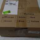 Orange Bedside Lamp for Bedroom Nightstand, Retro Mushroom Table Lamp with 3 Lighting Color and 10 Brightness Level, Desk Lamp for Reading Room/Office/Dorm(W11'' x H7.67'', USB Powered)