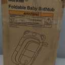 TPN Collapsible Baby Bathtub, Baby Bath Tub with Soft Cushion & Real-Time Thermometer, Baby Bathtub Infant to Toddler Tub (0-36 Months), Portable Travel Baby Tubs for Newborns (Pink)