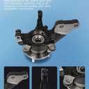 OCPTY Front Steering Knuckle & Hub Assembly for Nissan Versa Note 2014-2019, for Nissan Versa 2013-2019 BR935009LK