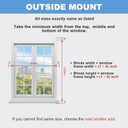 SMONTER 2" Slat Faux Wood Blinds with Crown Valance- Cordless Horizontal Blinds Room Darkening Blinds for Windows Bedroom, Bathroom, Living Room, Glass Door Interior Decor, 45" Wx 48" H