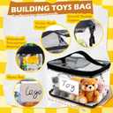 8-Pack Clear PVC Toy Organizers and Storage Bags with Zipper,Waterproof Organizer for Building Blocks, Puzzles,Board Games & Magnetic Toys,All-in-One Toy Organizers and Storage Solution