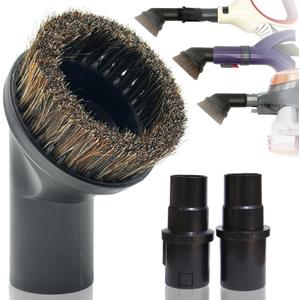 Round Horse Hair Vacuum Brush Attachment for Shark Vacuums, Compatible with Miele C1 Shark NV350 NV360 NV500 NV501 HV300 HV301 HV322 HV371 HV372 (1-3/8'' Vacuum Dusting Brush)