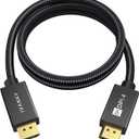 IVANKY 8K DisplayPort 1.4 Cable 3ft, VESA Certified DP to DP Cord 3.3ft, [8K@60Hz, 4K@144Hz, 1080P@240Hz], Support HBR3, 32.4Gbps, HDCP 2.2,HDR,Compatible for Gaming Monitor,TV,PC,Laptop,3090 Graphics