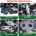 2 x 16 Inch Chainsaw Chain Replacement for EGO Power+ CS1613 / CS1604 / CS1600 / CS1610 / CS1611 16-Inch 56V Chainsaw, MILWAUKEE M18,CRAFTSMAN CMCCS660,DEWALT DCC690M1,ECHO CCS-58V,WORX WG385,POULAN 300E