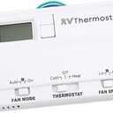 WMPHE Upgrade RV Digital Thermostat with Heat/Cool Systems, Compatible with 83303362 T-Stat Wall Thermostat Air Conditioner, Temperature Adjustment 98°F to 33°F-White