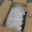 HIGOGOGO Round Stuffed Pouf Ottoman, Corduroy Poufs with Foam Chunk Filling, Furry and Fluffy Pouf Foot Stool Storage Ottoman, 20 X 15 Floor Poufs Foot Rest for Living Room, Beige