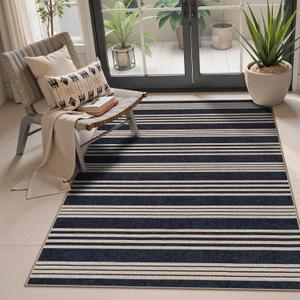 Lahome Striped Easy Jute Washable Rug, 3x5 Outdoor Patio Entryway Rug Indoor Outdoor Carpet for Living Room, Farmhouse Neutral Non Slip Black Carpet for Backyard Bedroom Kitchen Lahome Striped Easy Jute Washable Rug, 3x5 Outdoor Patio Entryway Rug Indoor Outdoor Carpet for Living Room, Farmhouse Neutral Non Slip Black Carpet for Backyard Bedroom Kitchen