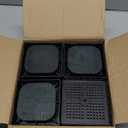 Bed Risers 1 inch, 2 inch, 3 inch, 4 inch Heavy Duty, Adjustable Furniture Riser for Table Desk Couch Sofa Chair Recliner Leg Frame Dorm, Stackable Bed Raisers Blocks (Black 12 Pack, 1 inch)