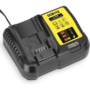 JYJZPB DCB112 Battery Charger Compatible for 20V Battery DCB206 DCB204 DCB230 DCB240 DCB120 DCB126 DCB612 DCB609 DCB606 Replacement for Battery Charger 12V&20V 3.0A DCB101 DCB105 DCB115 DCB107