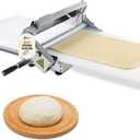 Folding Dough Sheeter (15.5")，Folding Dough Rolling Machine，Manual Dough Sheeter，Stainless Steel Dough Machine With 55 Adjustable Thicknesses, Commercial Grade Capacity (1 Rolling Surface)