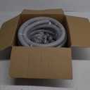 1 Inch 25 FT Liquid-Tight Conduit and Connector Kit Non Metallic Flexible Conduit Electrical Kit - 5 Straight and 3 Angle Fittings Included for Electrical Wiring