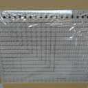 Slotted Quilting Ruler, 17-3/4in x 22in, XL Quilting Rulers and Templates, Non-Slip Grip Extra Large Acrylic Fabric Strip Cutting, Sewing, Crafting, Patchwork Ruler & Template