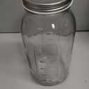 64 OZ Wide Mouth Mason Jar with Lid, Clear Heavy Duty Glass Airtight Storage Canning Jar and Band Half Gallon / 2 Quart Fermenting, Pickling, Storing, Pack of 1