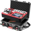 STARTRC PHOTO Mini 4 Pro Case Dual Layer, Waterproof Crash Resistant Carrying Case for DJI Mini 3/3 Pro Accessories, For DJI RC 2/RC-N2 Controller,Battery Charger Hub