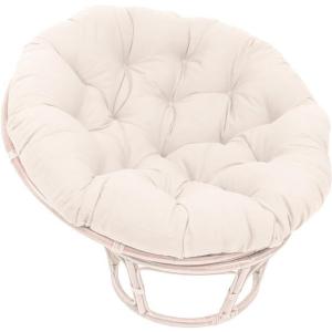 Blazing Needles Twill Papasan Cushion, 52" x 6" x 52", Natural