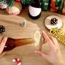 Vesici 12 Pcs Magnetic Bottle Opener 2.5in DIY Bamboo Gingerbread Man Shape Beer Openers Wooden Fridge Magnet Refrigerator Sticker Gift for Beer Lover Wedding Guest Kitchens Bars Parties