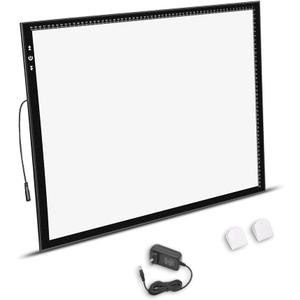 HSK A2 Artist tracing Light Box Copy Table 12V2A Adapter Dimmerable 5000 Lux Lock/Unlock Button Artcraft Light Pad for Tatto Drawing, Sketching, Animation,Diamond Painting