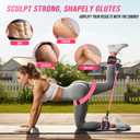 WOQQW Resistance Bands Set - Ankle Resistance Bands with Cuffs for Legs & Glute Workout, Fabric Booty Bands for Women, Home Gym Exercise Equipment for Hip, Pilates, Fitness, Yoga, Physical Therapy