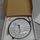 6-Inch Outdoor Thermometer, Brass Outdoor Thermometer Waterproof for Patio,High Accuracy Copper Thermometer with Humidity Gauge, Battery-Free and Weather Resistant, Easy Wall Mount (6-Inch