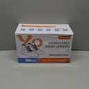 X-Large Shoe Covers Disposable 200-Pack- Black Non-Woven Fabric Disposable Shoe Covers for Indoors, Fits Men's Size 13 | Durable, Slip-Resistant Boot Covers | Protect Floors, Shoes & Booties