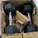 CAP Barbell 210 LB Black Handle Coated Hex Dumbbell Weight Set