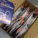 Amico 5/6 inch 5CCT LED Recessed Lighting 12 Pack, Dimmable, Damp Rated, 12.5W=100W, Can Lights with Baffle Trim, Retrofit Installation, ETL&FCC, White