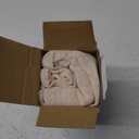 MIULEE Cafe Curtains 24 Inch Length Half Window Curtain Semi Sheer Farmhouse Short Linen Drapes for Kitchen Bathroom Basement Small Window, Rod Pocket Tier Curtains 2 Panels W26XL24, Linen