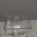 mDesign Plastic Kitchen Organizer - Storage Holder Bin with Handles for Pantry, Cupboard, Cabinet, Fridge/Freezer, Shelves, Counter - Holds Canned Food, Snacks - Ligne Collection - 4 Pack - Clear, 10 x 6 x 5