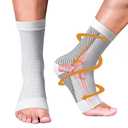 Neuropathy Socks for Women and Men, Soothe Compression Socks for Neuropathy Pain, Ankle Brace Plantar Fasciitis Socks for Relief of Foot Pain Swelling, Achilles Tendonitis (White,S/M)
