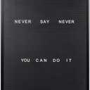 MasterVision Felt Changeable Letter Message Board, Wall Mount Kit Included, 22" x 28", Black Plastic Frame (LET0303055)