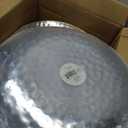 Organic Hammered Clear Gold Rim Combo 7"+10" Case of 128 (4 packs x 32)
