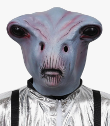 3D Realistic Alien Mask Alien Latex Full Head Masks UFO Prank Costume Mask for Adult Halloween Cosplay Party Props Scary Party Decoration Novelty Mask