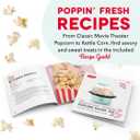 Dash SmartStore Stirring Popcorn Maker - Hot Oil Electric Popcorn Popper with Butter-Warming Tray, Clear Serving Bowl & Measuring Cup - 12 Cups, Red