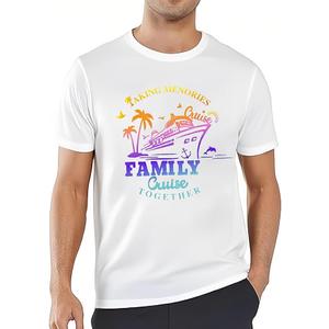 2025 Family Cruise Shirts Together Cruise Ship Travel T-Shirts Family Hawaiian Matching Outfits (Small, White)