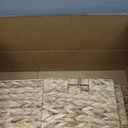 11x11x11in Storage Baskets Wicker Cubes Set of 4 Baskets ,Foldable Water Hyacinth Baskets,Handwoven Storage Baskets for Shelves,Kitchen or Outdoor