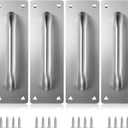 Sumnacon Stainless Steel Door Handle, 4 Pack Pull Push Handle 7.9x2.5 Inch, for Wooden and Composite Doors, Garage, Barn, Home, Commercial Use, Silver