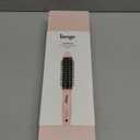 L'ANGE HAIR GlamWave Infrared Thermal Ionic Brush | 38mm Heated Round Thermal Brush for Volume and Curls | Reduces Frizz | Adds Shine | Smooth Styling Tool for All Hair Types (Blush)