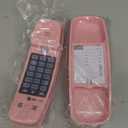 AT&T TRIMLINE 210 Corded Home Phone, No AC Power Required, Improved Easywallmount, Lighted Big Button Keypad, 13 SpeedDial Keys, Last Number Redial, Mute, Flash, Volume Control, Princess Phone, PINK