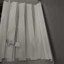 AOSKY Cordless Zebra Blinds for Windows Pull Down Roller Window Shades Dual Layer Light Filtering Privacy for Day and Night, Free-Stop Door Shades for Home Easy to Install (34" W X 72" H, White)