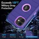 for iPhone 12 Case, iPhone 12 Pro Case, with Built in Screen Protector Heavy Duty Drop Protection Shockproof Dust Proof Protective Phone Cover for Apple iPhone 12/12 Pro