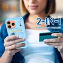 Petocase for iPhone 17 Pro Wallet Case Card Holder Slot Ultra Slim Fit Flexible TPU Gel Rubber Soft Skin Silicone Protective Phone Case Cover for Apple iPhone 17 Pro 6.3 inch Light Blue