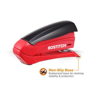 Bostitch® Inspire™ Spring-Powered Compact Stapler, 15 Sheet Capacity (Red)