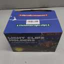 Holiday Light Clips [Set of 200] Christmas Outdoor Light Clips - Mount to Shingles & gutters - Works with Mini, C6, C7, C9, Rope, Icicle Lights - No Tools Required