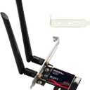 5400Mbps PCI Express x1 PCIe WiFi 6E 802.11ax Bluetooth BT5.3 Wireless Network Adapter Card with Low Profile Bracket (No Software)
